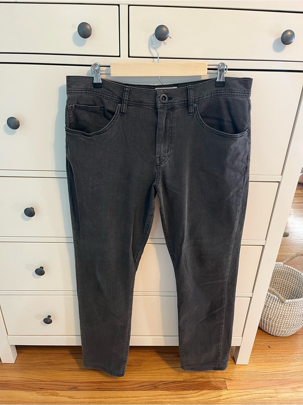 Travis Mathew Slim Men's Jeans in Charcoal Black